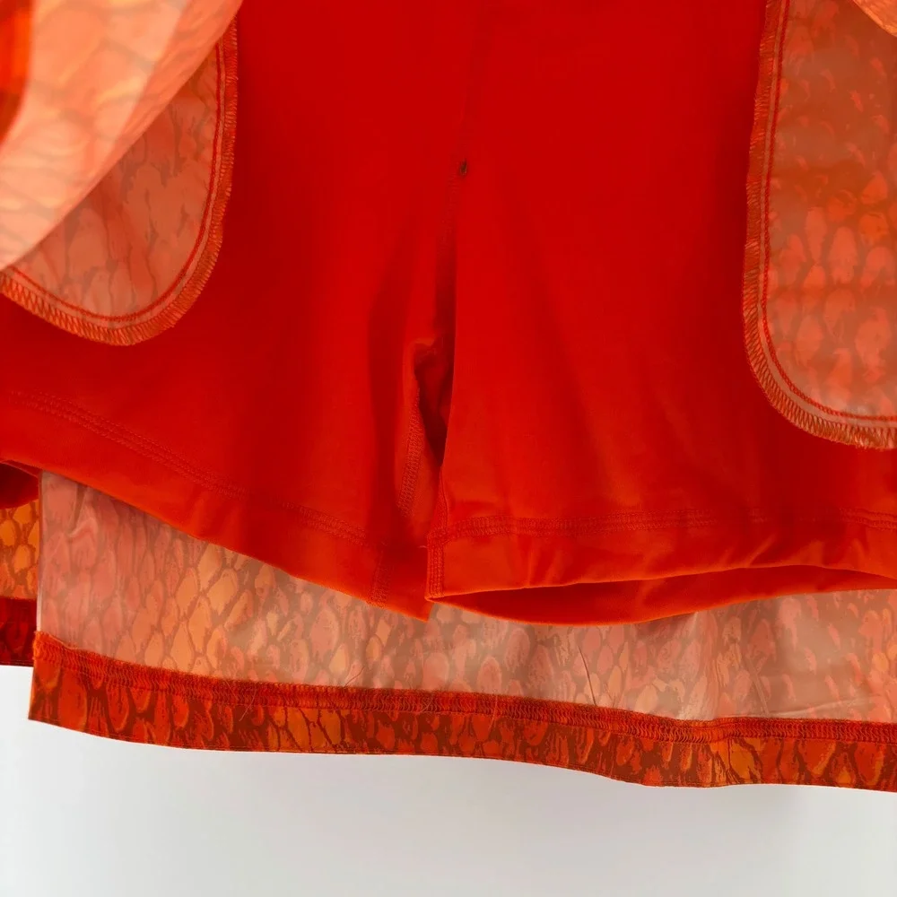 Nike Kobe Bryant Basketball Skort Women 3XL Orange Mamba Snakeskin Sporty Chic